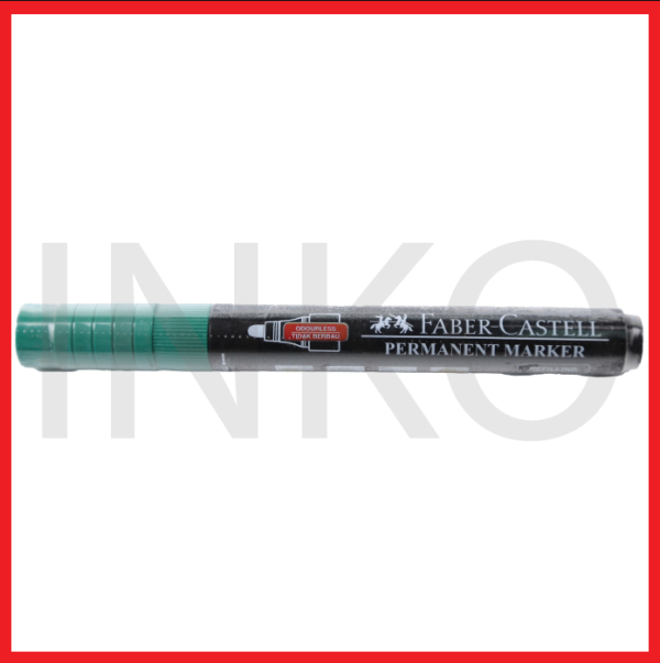 ginee_20260909150639389_7663515529.png FABER CASTELL ECO PERMANENT MARKER II GREEN INK 1PCS