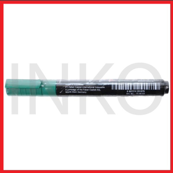 ginee_20260909150728381_6789056048.png FABER CASTELL ECO PERMANENT MARKER II GREEN INK 1PCS
