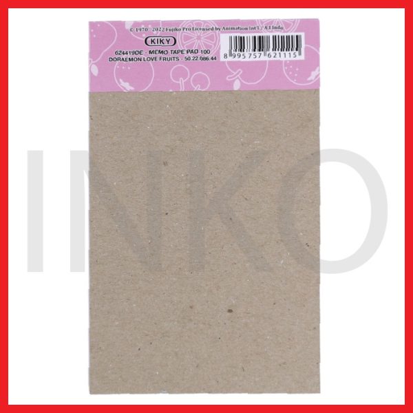 ginee_20260909153251182_8094641923.jpg KIKY MEMO TAPE PAD 100 DORAEMON LOVE FRUITS