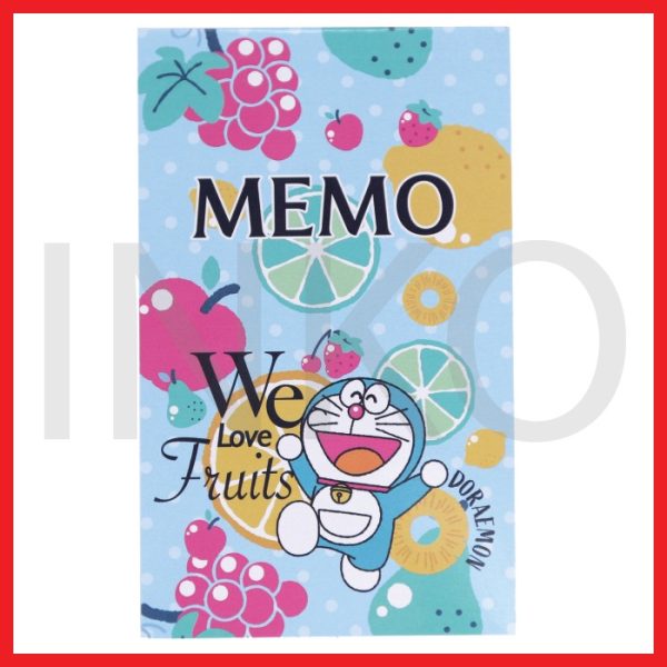 ginee_20260909153251194_3207321567.jpg KIKY MEMO TAPE PAD 100 DORAEMON LOVE FRUITS