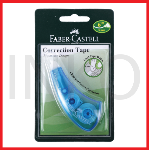 ginee_20260909155251250_6684136888.png FABER CASTELL CORRECTION TAPE ERGONOMIC DESIGN 5MM
