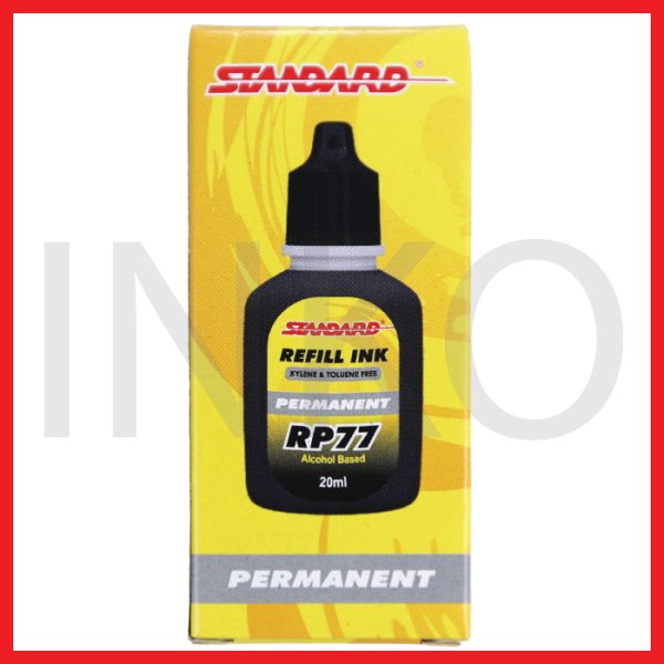 STANDARD PERMANENT REFILL INK BLACK RP77 20 ML