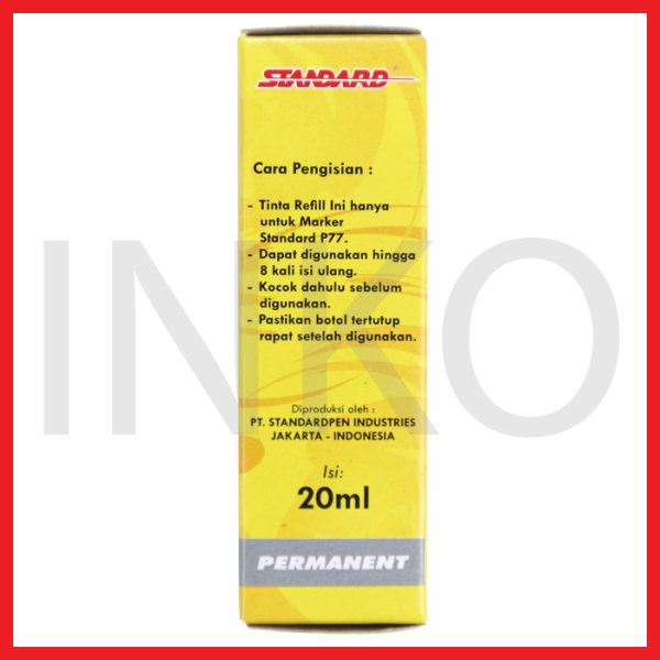 STANDARD PERMANENT REFILL INK BLACK RP77 20 ML