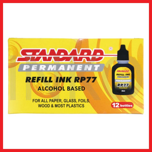STANDARD PERMANENT REFILL INK BLACK RP77 20 ML
