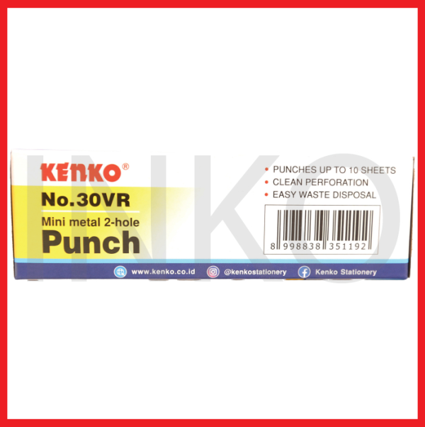 KENKO PUNCH MINI METAL 2 HOLE NO.30VR