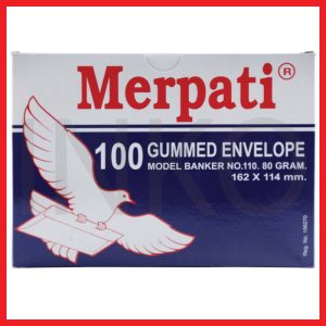 KIKY AMPLOP MERPATI 100 GUMMED ENVELOPE 110 80GR