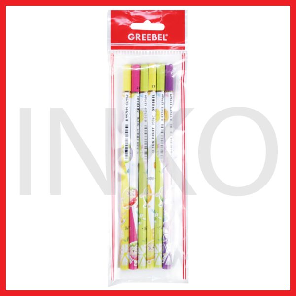 ginee_20260910115938972_0380332370.jpg GREEBEL PENCIL 2B FUN FRUIT 7032 6PCS