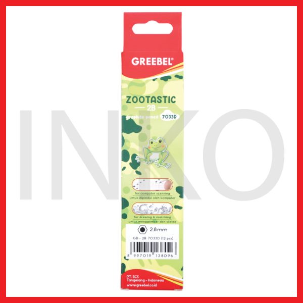 ginee_20260910122853732_6955313429.jpg GREEBEL PENCIL 2B ZOOTASTIC 7033D 12PCS