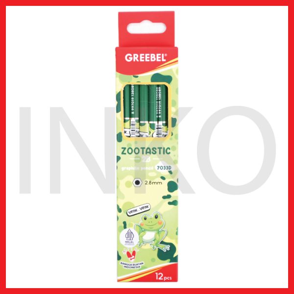 ginee_20260910122853740_9899222786.jpg GREEBEL PENCIL 2B ZOOTASTIC 7033D 12PCS