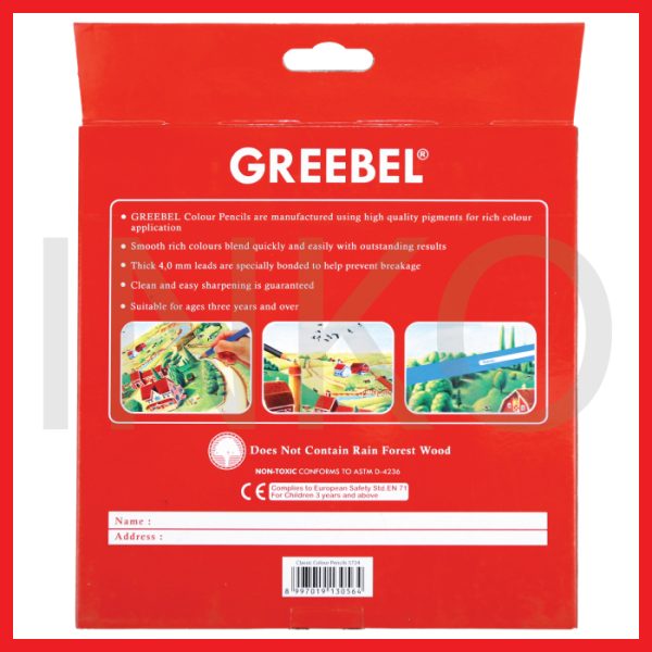GREEBEL CLASSIC COLOR PENCIL 4.00MM 5724 24COLOUR