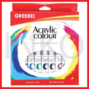 ginee_20260910124412170_6988024114.jpg GREEBEL ACRYLIC PAINT COLOUR 18X10ML