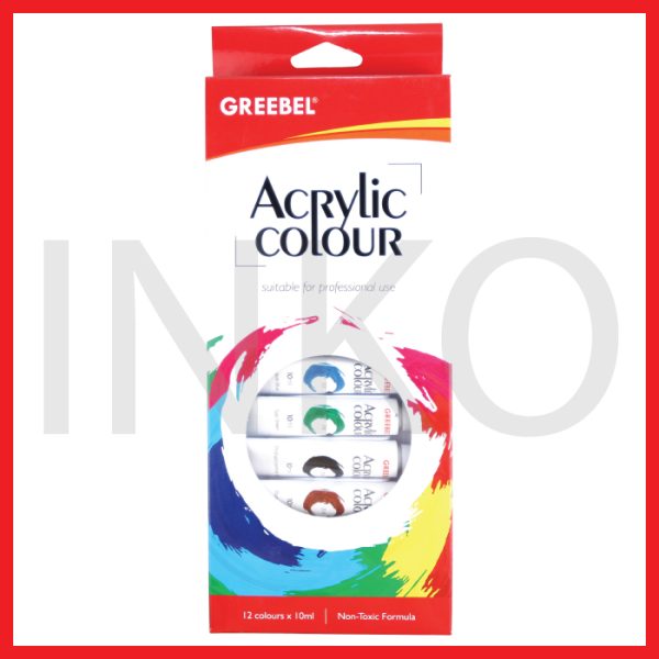 GREEBEL ACRYLIC PAINT COLOUR 12X10ML