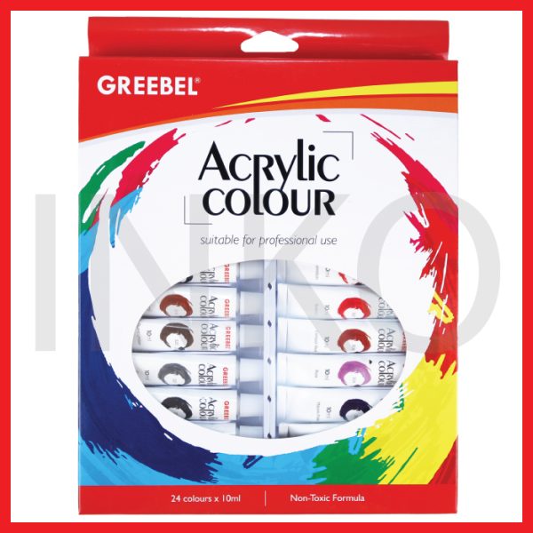 GREEBEL ACRYLIC PAINT COLOUR 24X10ML