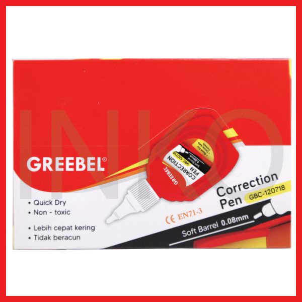 GREEBEL CORRECTION PEN 120718 12PCS