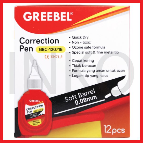 GREEBEL CORRECTION PEN 120718 12PCS