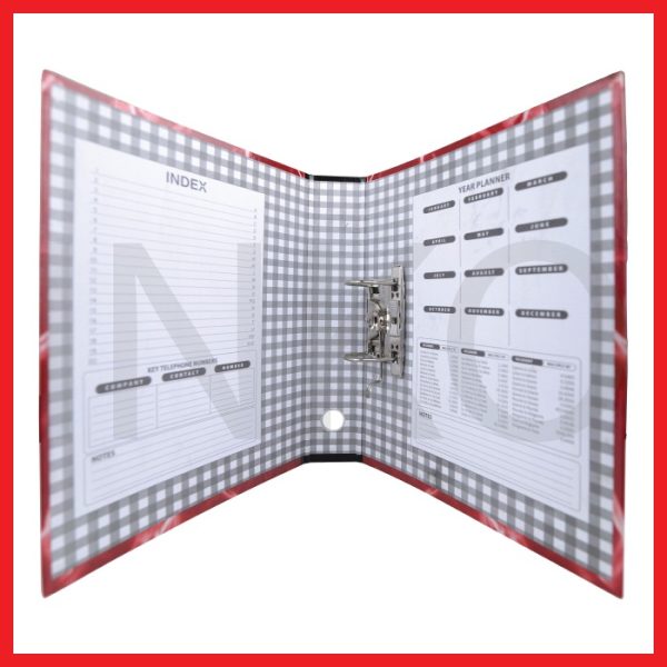 KIKY ORDNER FOLIO GLOSSY 403 NEW MARMER RED