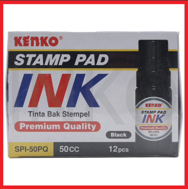 KENKO STAMP PAD INK BLACK 50CC