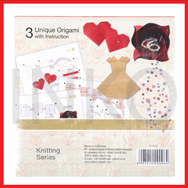 ginee_20260910173046682_1786426757.png FABER CASTELL ORIGAMI WASHI PAPER KNITTING PATTERN 15X15CM