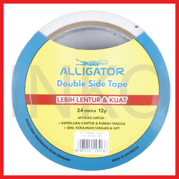 ALLIGATOR DOUBLE SIDE TAPE 24MMX12Y