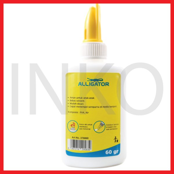 ALLIGATOR LEM PVAC WHITE GLUE 60GR