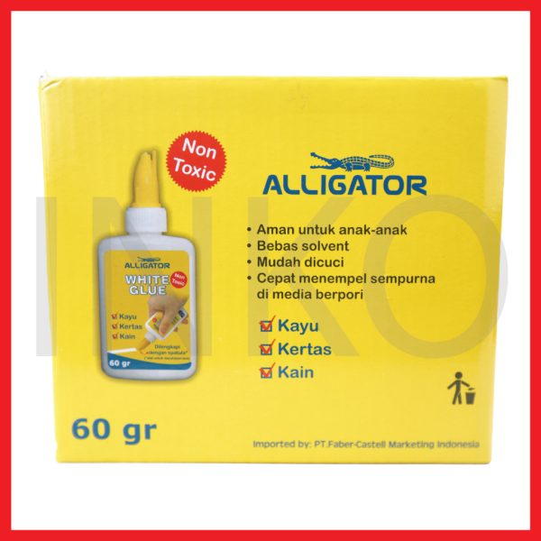 ALLIGATOR LEM PVAC WHITE GLUE 60GR