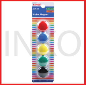 ginee_20260911161937772_0720432752.png KENKO WHITEBOARD COLOR MAGNET CMN 305 5PCS