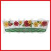 OKEY LUNCHBOX 18.3X11X5 FLOWER VINTAGE 100PCS