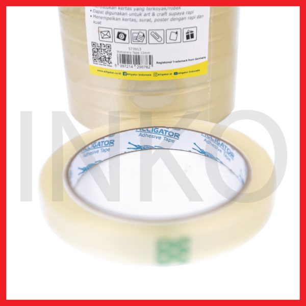 ALLIGATOR STATIONERY ADHESIVE TAPE 12MMX72Y