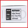 KENKO INDEX NOTES PET TRANSPARENT 7X20SHEETS