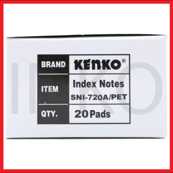 KENKO INDEX NOTES PET TRANSPARENT 7X20SHEETS