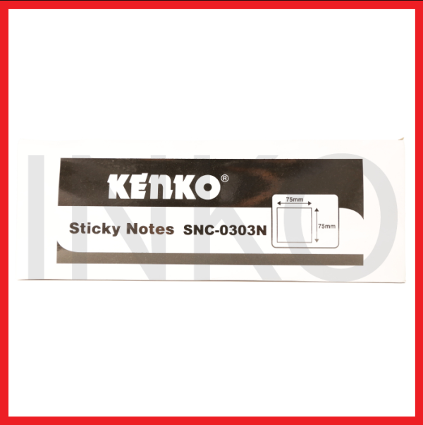 ginee_20260912123130998_5450116736.png KENKO STICKY NOTES 75MM X 75MM 80 SHEETS NEON COLOR