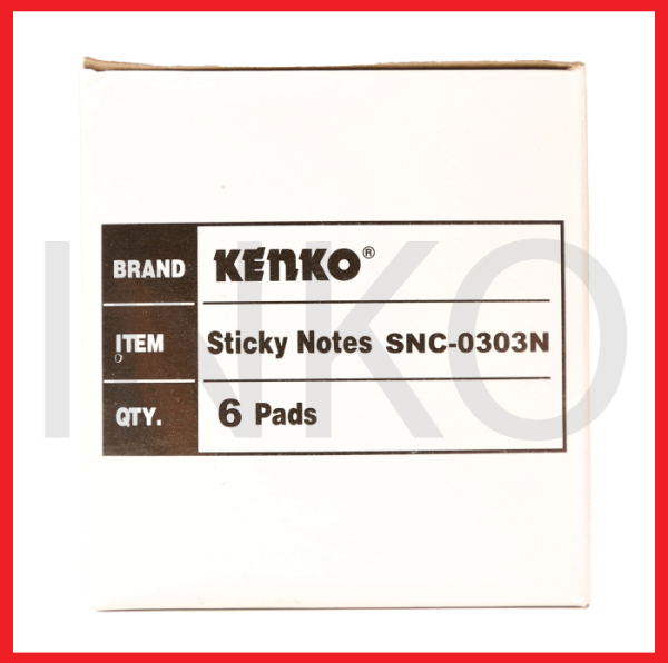 ginee_20260912123138459_5865185218.png KENKO STICKY NOTES 75MM X 75MM 80 SHEETS NEON COLOR