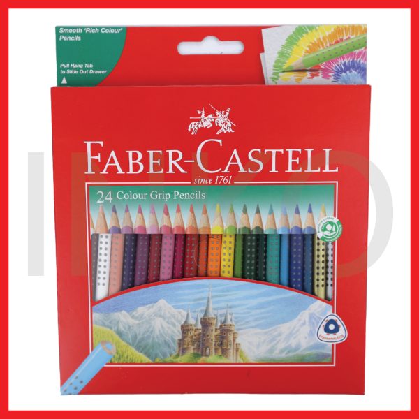 FABER CASTELL COLOUR GRIP PENCILS 24