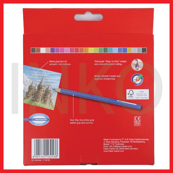 FABER CASTELL COLOUR GRIP PENCILS 24