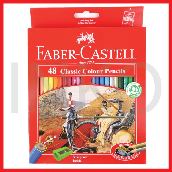FABER CASTELL CLASSIC COLOUR PENCILS 48L