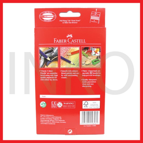 FABER CASTELL CLASSIC COLOUR PENCILS 36L
