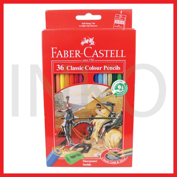 FABER CASTELL CLASSIC COLOUR PENCILS 36L