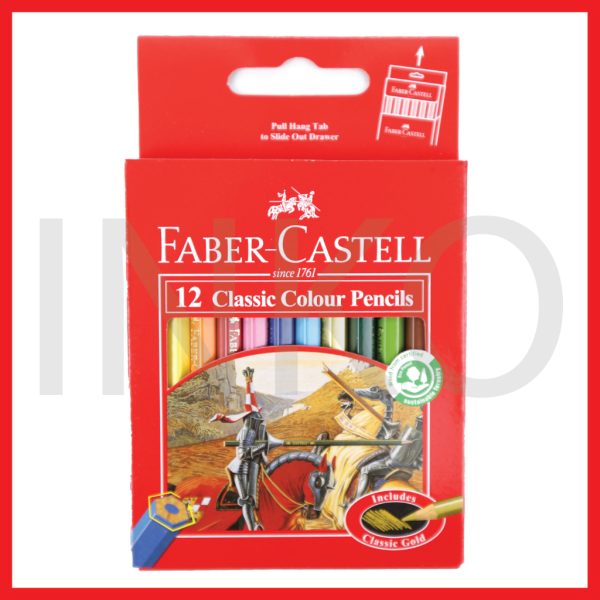 FABER CASTELL CLASSIC COLOUR PENCILS 12S