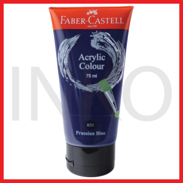 FABER CASTELL ACRYLIC COLOUR PRUSSIAN BLUE 75ML