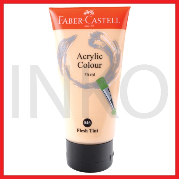 FABER CASTELL ACRYLIC COLOUR FLESH TINT 75ML