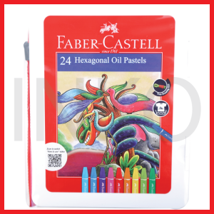 ginee_20260912165931695_3732005481.png FABER CASTELL HEXAGONAL OIL PASTEL 24 PLASTIC BAG