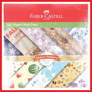 ginee_20260912170137339_0593721633.jpg FABER CASTELL ORIGAMI WASHI PAPER SEASON PATTERNS 16X16CM