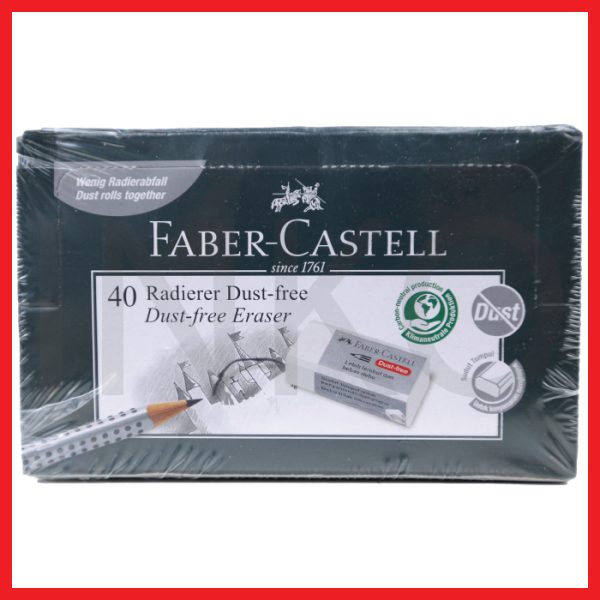 ginee_20260912172724219_1738863349.jpg FABER CASTELL ERASER DUST FREE SMALL WHITE 1PCS
