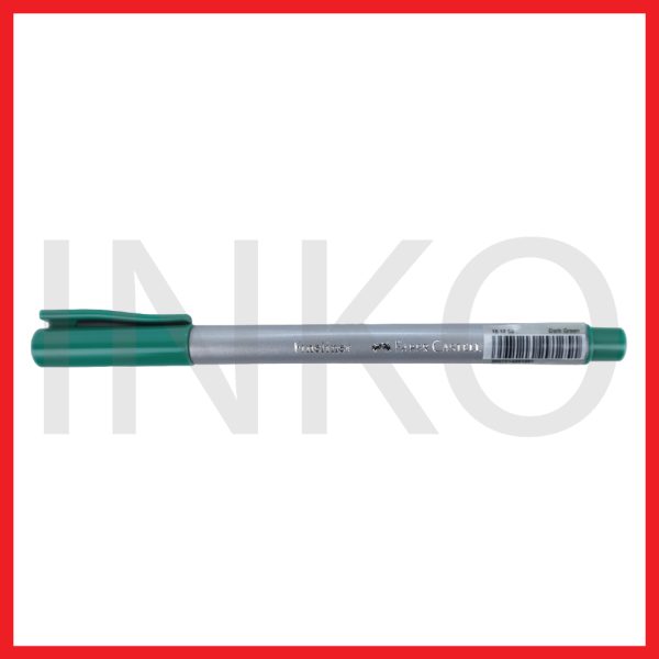 ginee_20260914125201967_8272380700.jpg FABER CASTELL FINELINER CLIP CAP DARK GREEN INK 1PCS