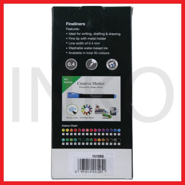 ginee_20260914125201975_8649207447.jpg FABER CASTELL FINELINER CLIP CAP DARK GREEN INK 1PCS