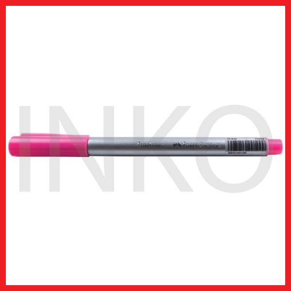 ginee_20260914140607580_2057056397.jpg FABER CASTELL FINELINER CLIP CAP FUCHSIA INK 1PCS