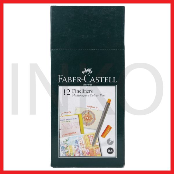 FABER CASTELL FINELINER CLIP CAP PINK INK 1PCS