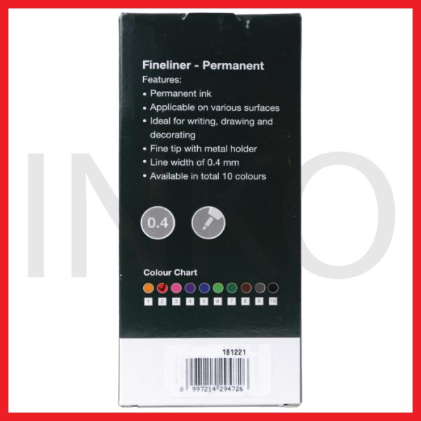 ginee_20260914152219220_8320951911.jpg FABER CASTELL FINELINER PERMANENTI RED INK 1PCS