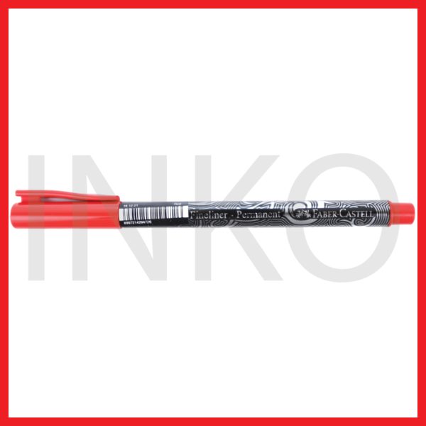 ginee_20260914152219243_3361660995.jpg FABER CASTELL FINELINER PERMANENTI RED INK 1PCS