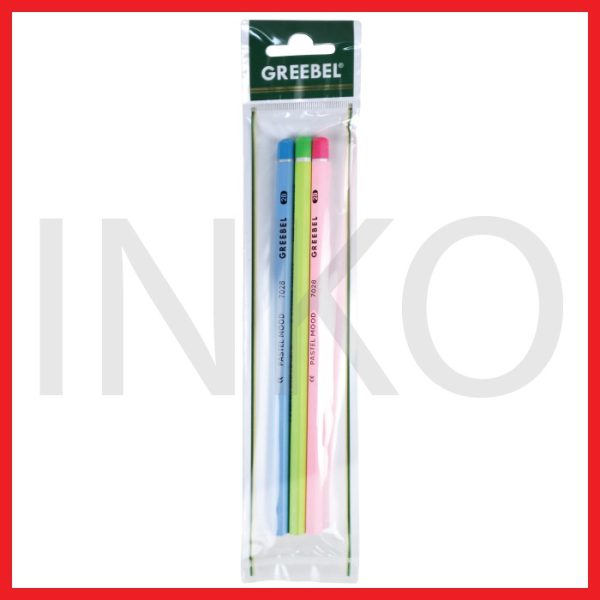 GREEBEL PENCIL 2B PASTEL MOOD 7028 3PCS